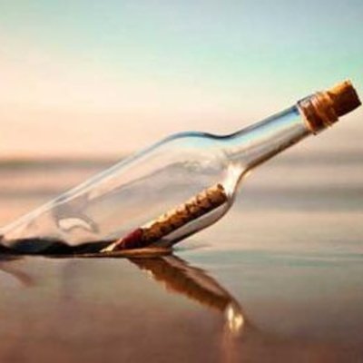 manuscrito hallado en una botella