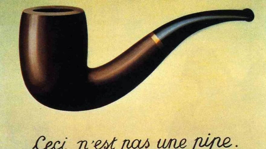 El cuadro 'Esto no es una pipa', de René Magritte